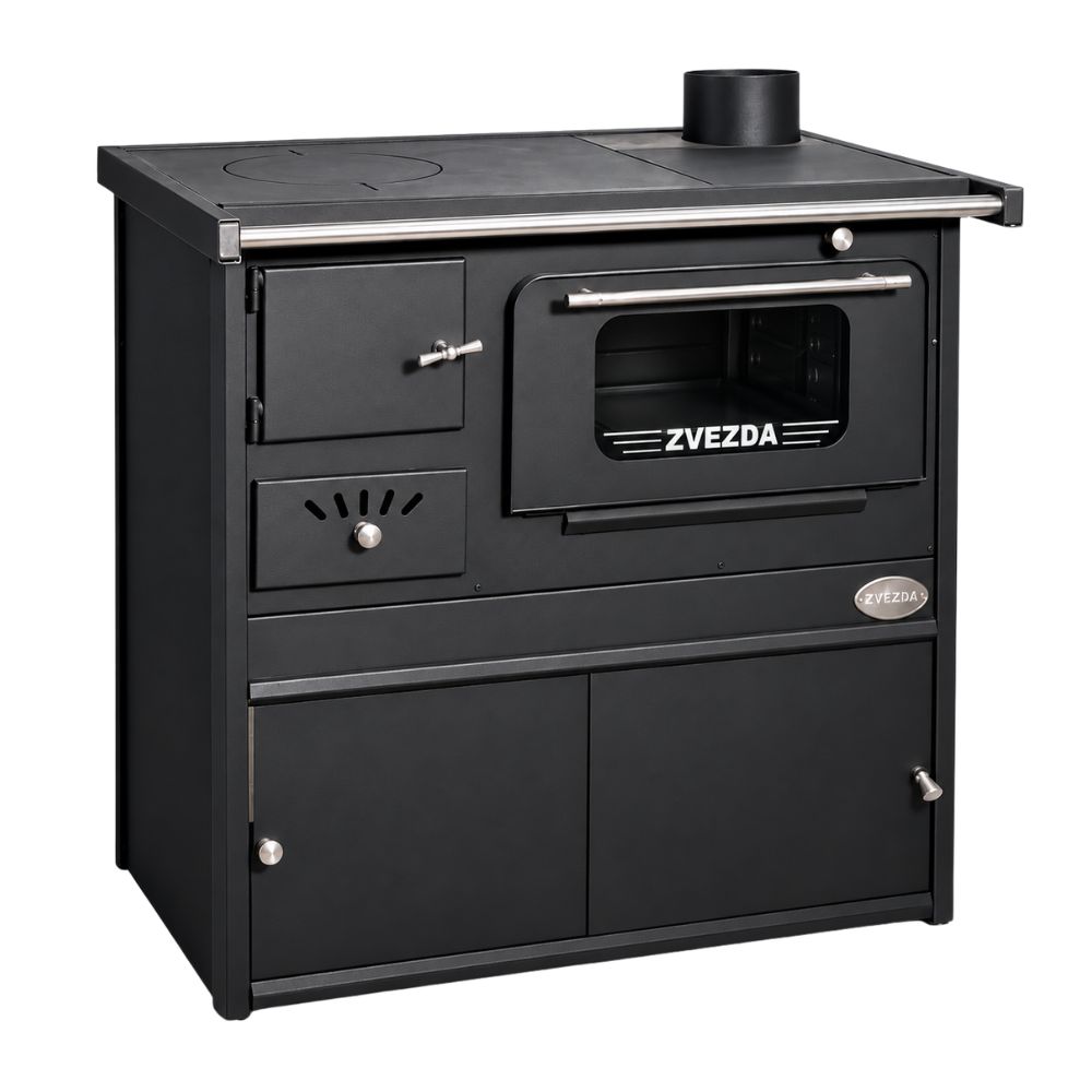 Wood cooker stove Zvezda Classic SP, 6.1kW | Wood Burning Stoves With Oven | Wood Burning Stoves |