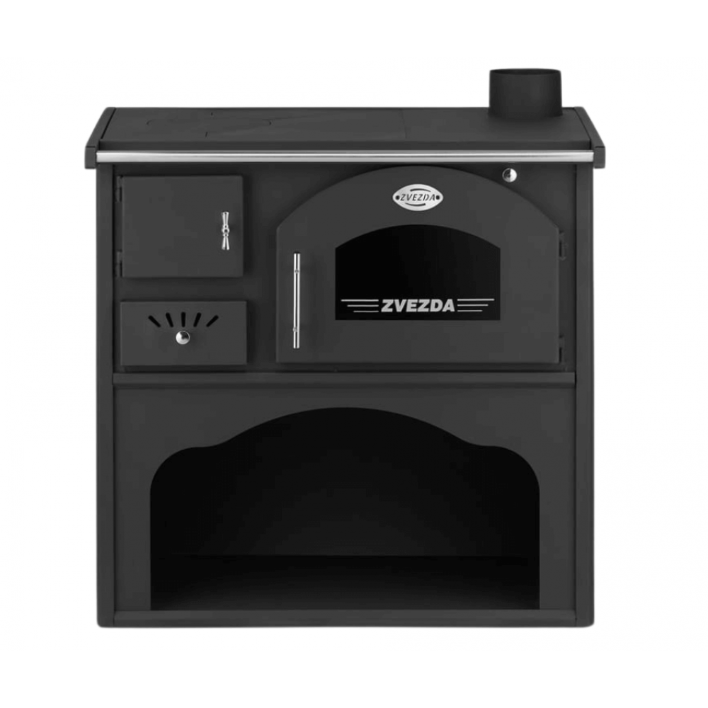 Wood cooker stove Zvezda Classic GF, 5.9kW | Wood Burning Stoves With Oven | Wood Burning Stoves |
