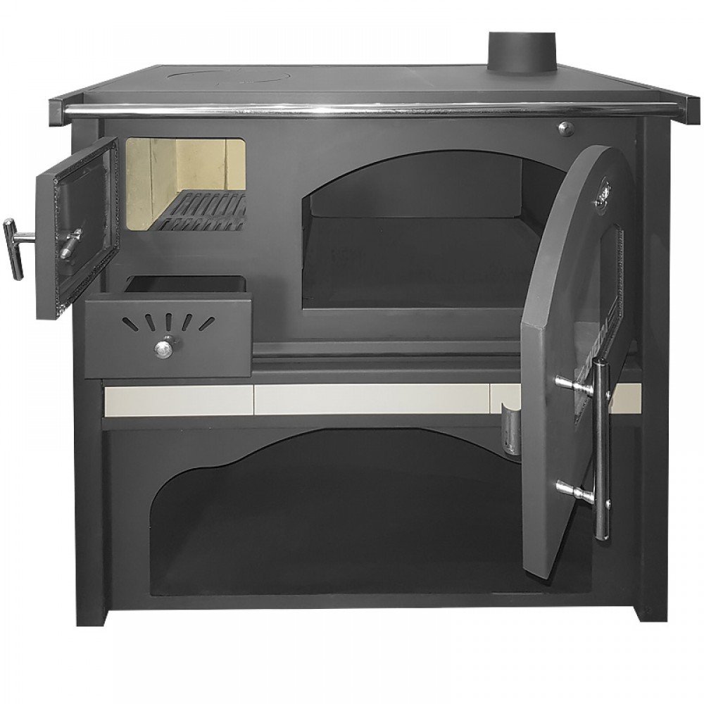 Wood cooker stove Zvezda Classic GF Ceramic, 5.9kW | Wood Burning Stoves With Oven | Wood Burning Stoves |