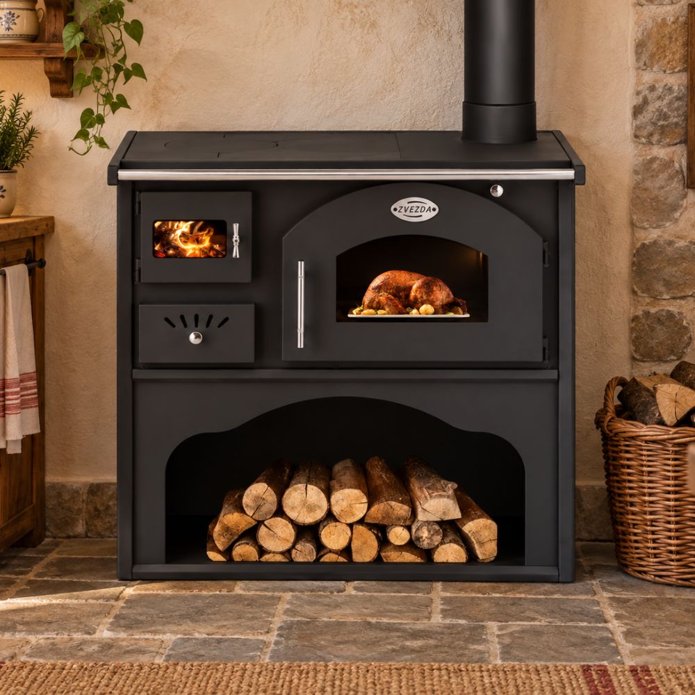 Wood cooker stove Zvezda Classic GFS, 5.9kW | Wood Cooker Stoves |  |