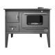 Wood cooker stove Zvezda Narodna CHP Glass, 6.1kW | Wood Burning Stoves With Oven | Wood Burning Stoves |