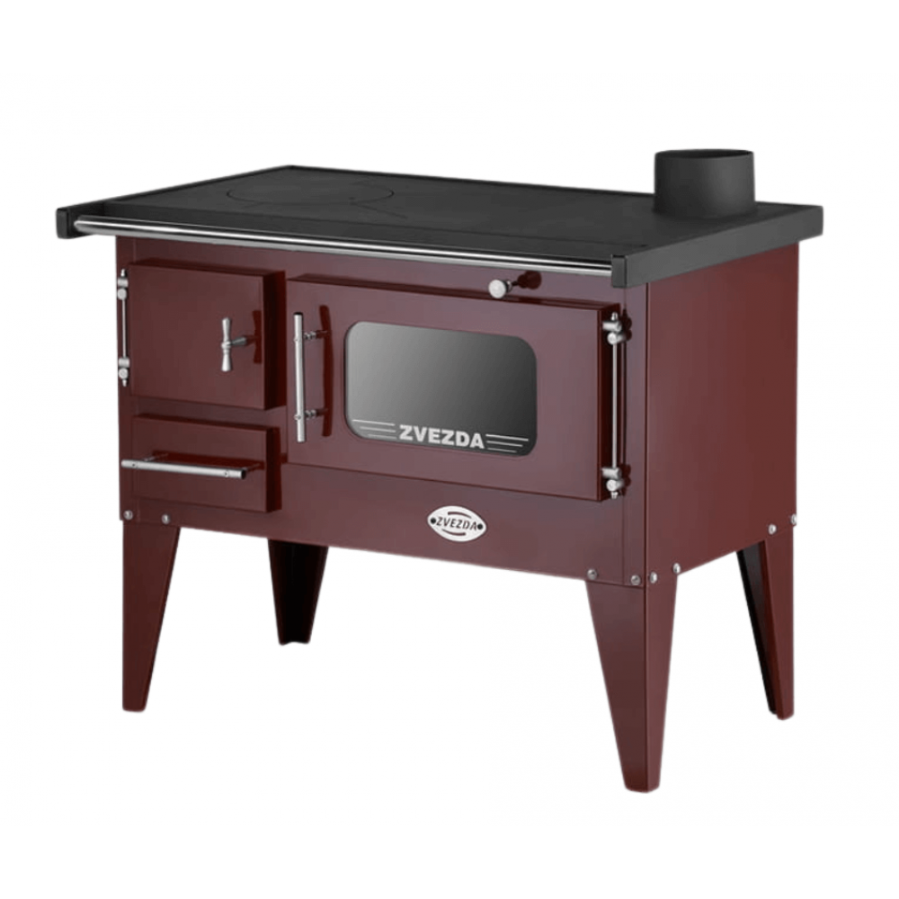Wood cooker stove Zvezda Narodna E Brown, 6.1kW | Wood Cooker Stoves |  |