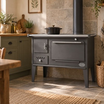 Wood cooker stove Zvezda Narodna SP, 6.1kW - Wood Burning Stoves