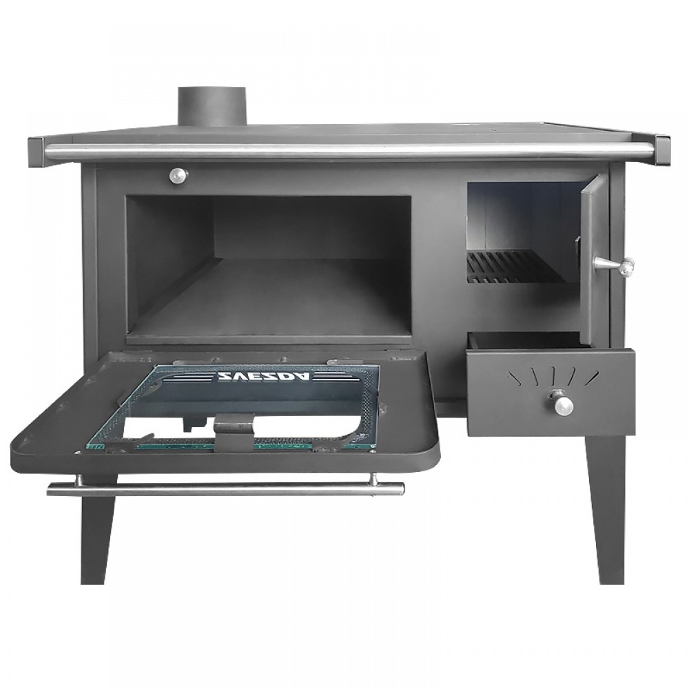Wood cooker stove Zvezda Narodna SPS, 6.1kW | Wood Burning Stoves With Oven | Wood Burning Stoves |