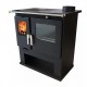 Wood cooker stove Verso CS Inox Right with stainless steel oven, 7.7kW | Wood Burning Stoves With Oven | Wood Burning Stoves |