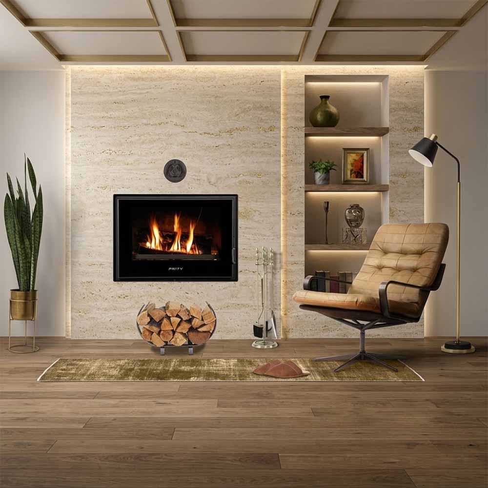 Wood Burning Fireplace Prity P W18 TV, 18,4kw | Back Boiler Fireplaces | Wood Burning Fireplaces |