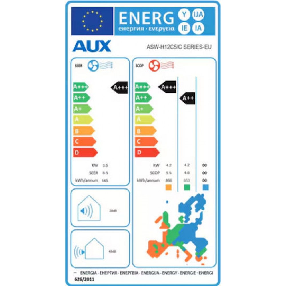 Inverter air conditioner with WiFi AUX C-Series, 12000 BTU | Wall-mounted air conditioners | Air Conditioners |