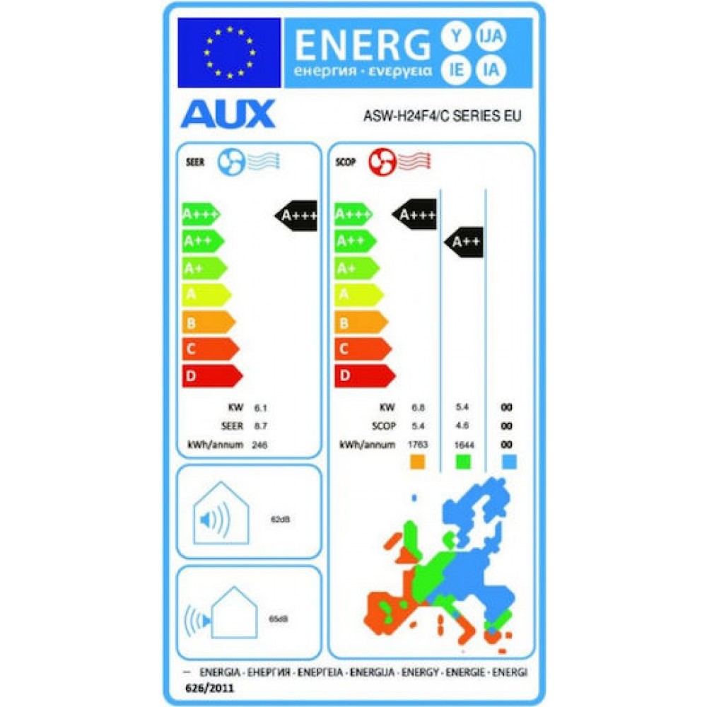 Inverter air conditioner with WiFi AUX C-Series, 24000 BTU | Wall-mounted air conditioners | Air Conditioners |