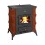 Wood Burning Stove Prity K2 RK Brown, 10 kW