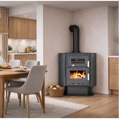 Wood burning stove with oven Balkan Energy ATS 90-30 CORNER, 18.25kW - Product Comparison