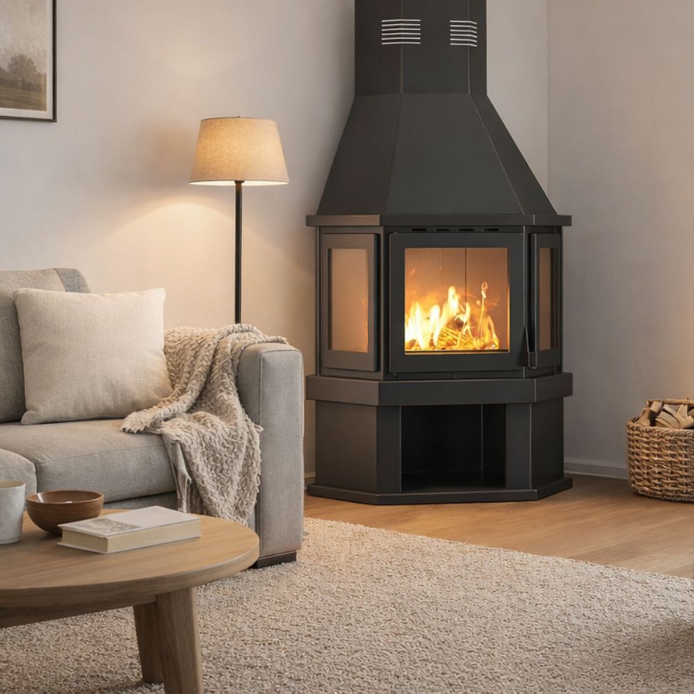 Wood burning stove Balkan Energy FS AERO PRISMA, 16.20kW | Wood Burning Stoves |  |