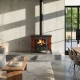 Wood burning stove Prity K1 RK Brown 9kW, Log | Wood Burning Stoves | Stoves |