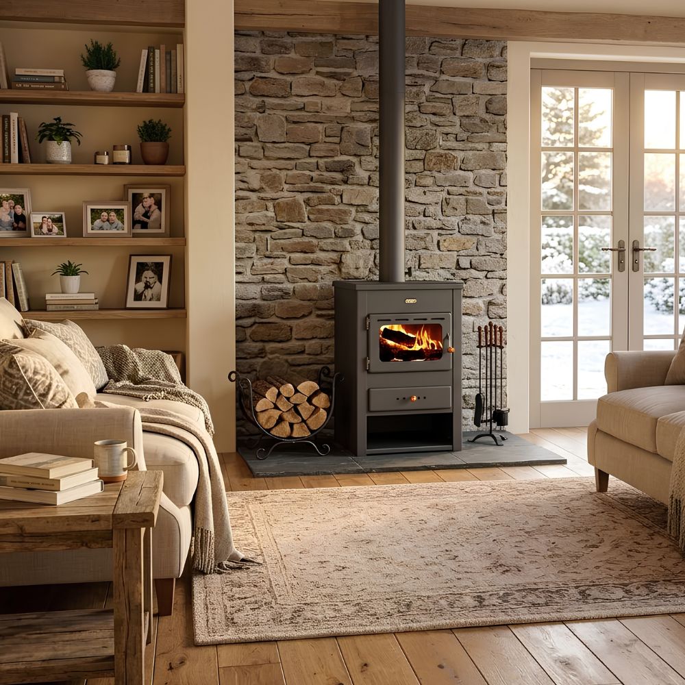 Wood burning stove Prity K12, 10,4kW, Log | Wood Burning Stoves | Stoves |