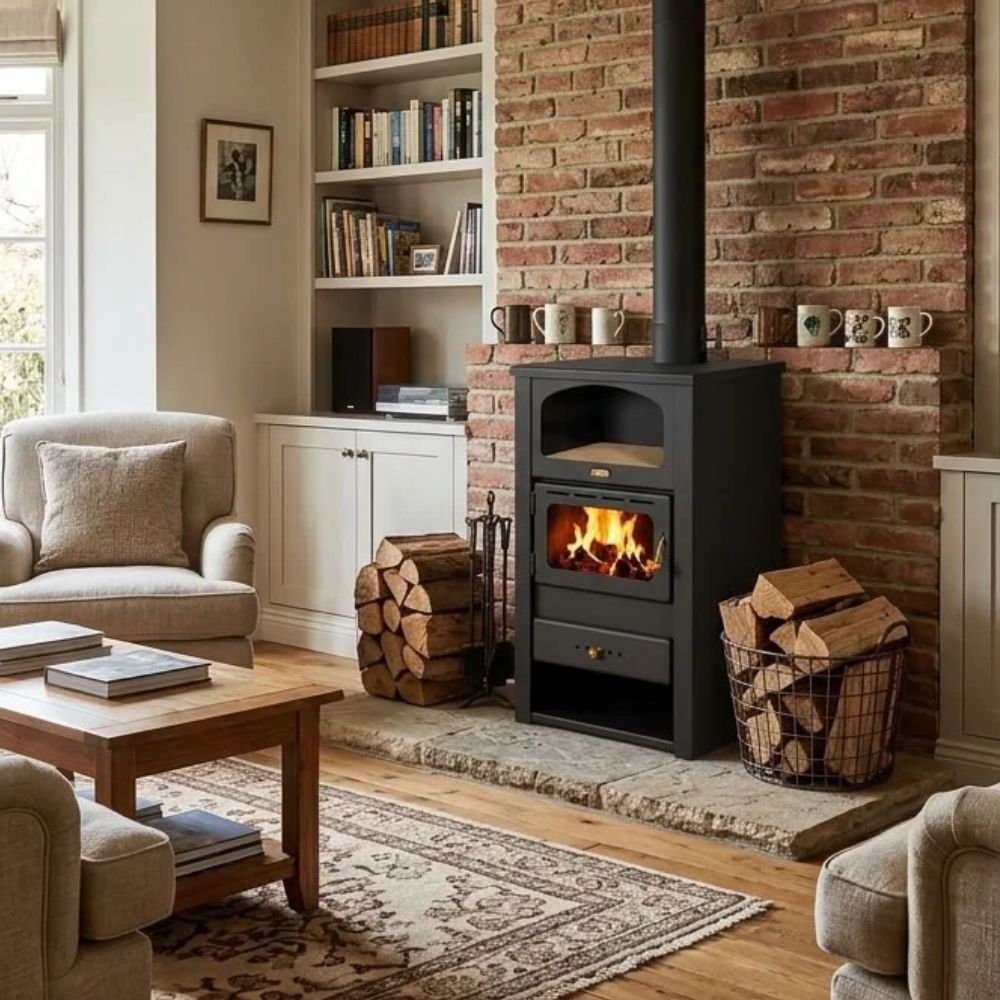 Wood burning stove Prity K2 with Niche 10.4kW, Log | Wood Burning Stoves | Stoves |