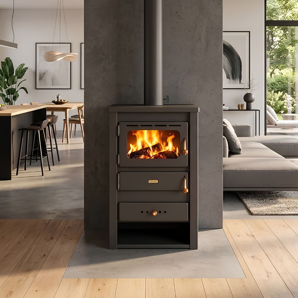 Wood burning stove Prity K22 10.4kW, Log | Wood Burning Stoves | Stoves |