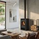 Wood burning stove Prity K3 GT D Black, 8.1 kW | Wood Burning Stoves | Stoves |
