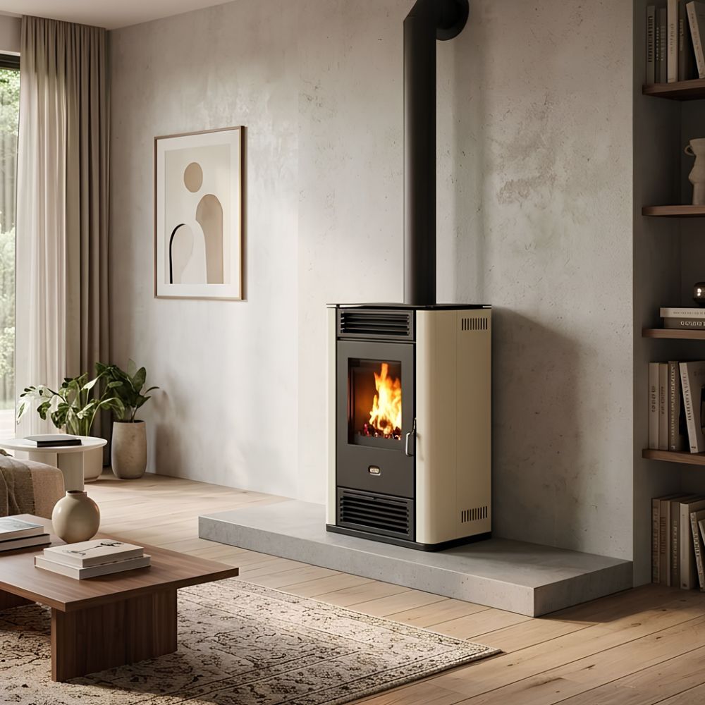 Wood burning stove Prity K3 GT D Ivory, 8.1 kW | Wood Burning Stoves | Stoves |