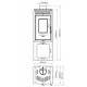 Wood burning stove Prity PMV3 E, 10.8kW, Log | Wood Burning Stoves Prity | Prity |