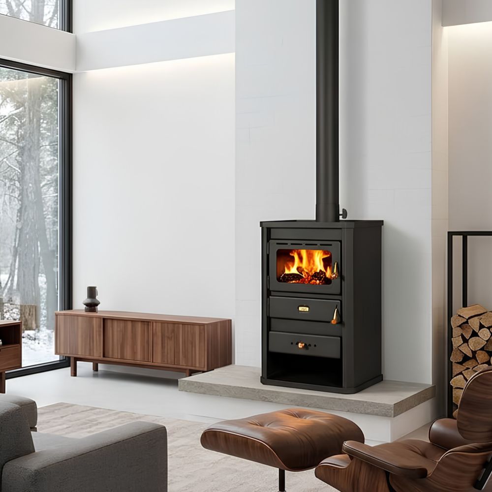 Wood burning stove Prity S2, 10.4kW, Log | Wood Burning Stoves | Stoves |