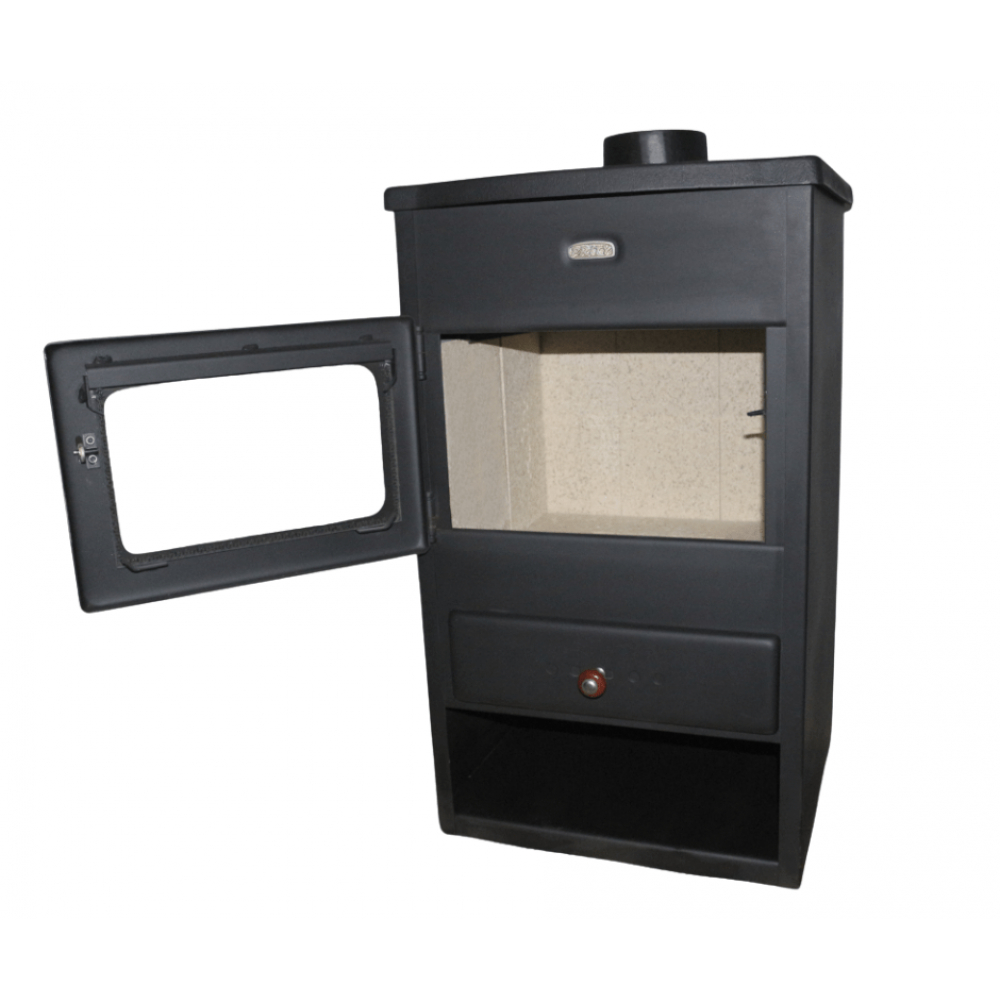 Wood burning stove with cast iron top PRITY K1 CP, 9.5 kW | Cast Iron Wood Burning Stoves | Wood Burning Stoves |