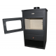 Wood burning stove with cast iron top PRITY K1 CP, 9.5 kW | Cast Iron Wood Burning Stoves | Wood Burning Stoves |