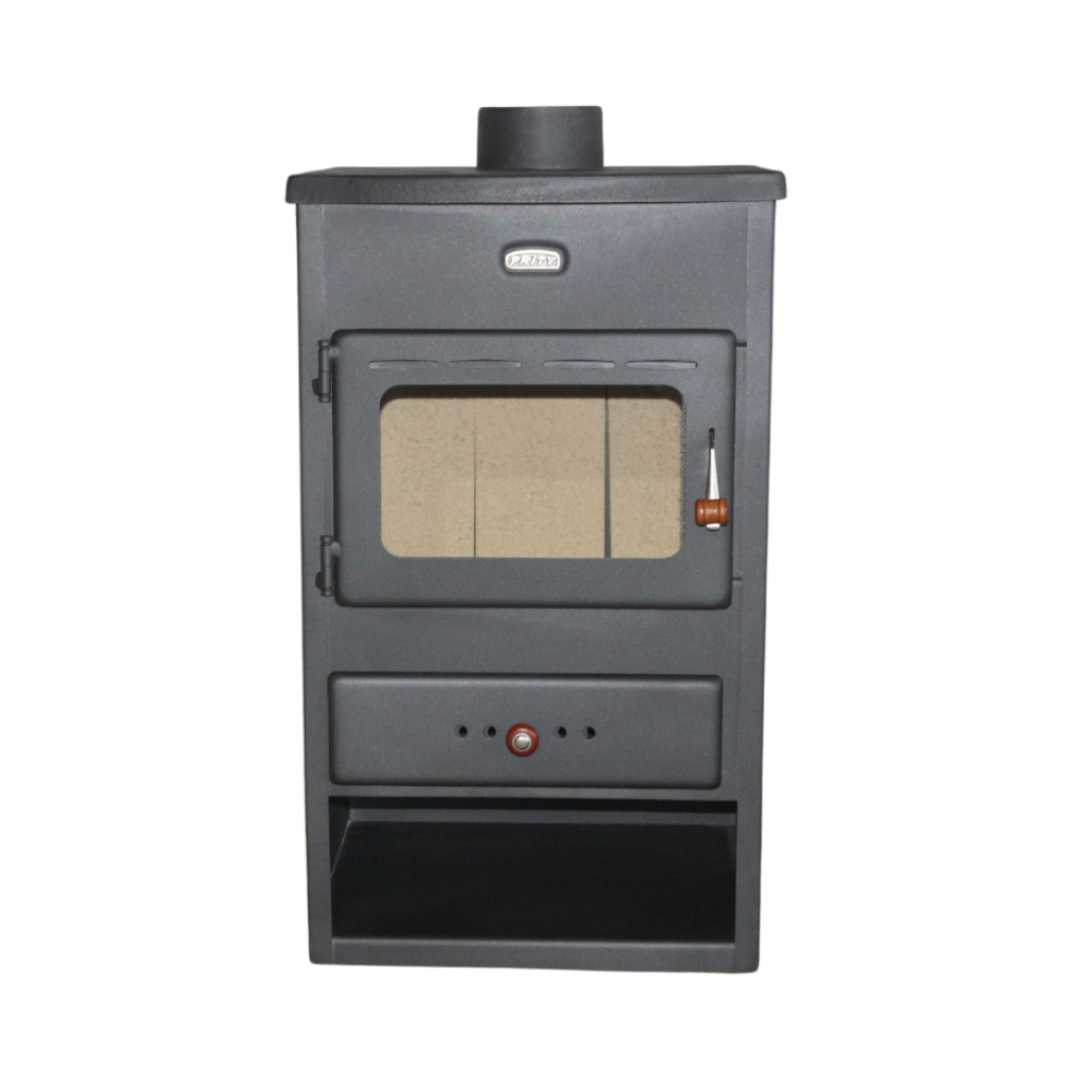 Wood burning stove with cast iron top PRITY K1 CP, 9.5 kW | Cast Iron Wood Burning Stoves | Wood Burning Stoves |