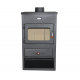 Wood burning stove with cast iron top PRITY K1 CP, 9.5 kW | Cast Iron Wood Burning Stoves | Wood Burning Stoves |