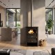 Wood burning stove with cast iron top Prity K22 CP 10.4kW, Log | Cast Iron Wood Burning Stoves | Wood Burning Stoves |