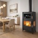 Wood burning stove with oven Balkan Energy ATS 90-30 3SIDE, 15.18kW | Wood Burning Stoves With Oven | Wood Burning Stoves |