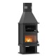 Wood burning stove with oven Balkan Energy FS AERO 90-50, 20.12kW |  |  |
