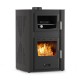 Wood burning stove with back boiler and oven Balkan Energy ATS HYDRO ΜΑSΙΝΑ 90-25, 25kW |  |  |