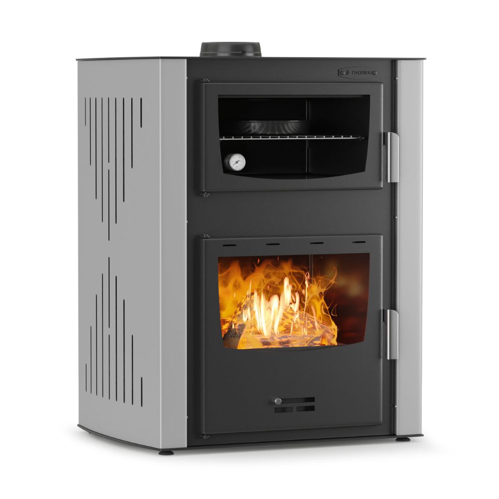 Wood burning stove with back boiler and oven Balkan Energy ATS HYDRO ΜΑSΙΝΑ 90-30, 35kW |  |  |