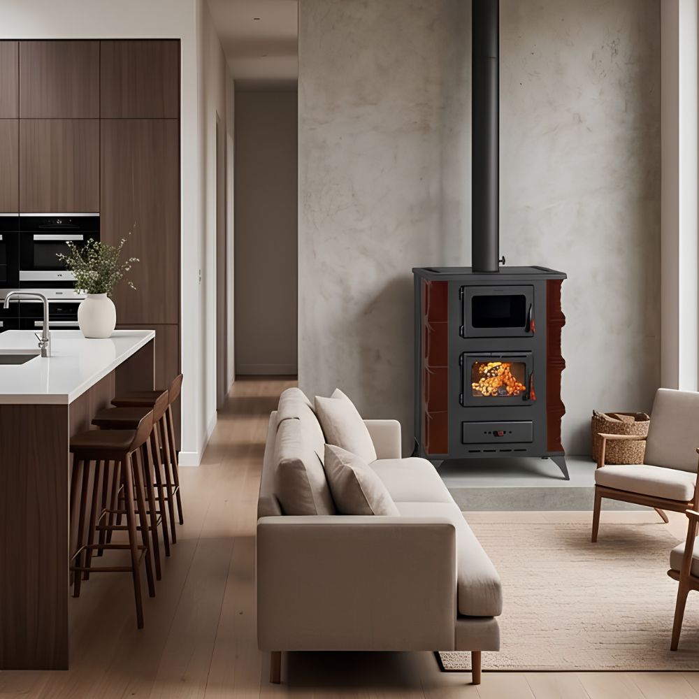 Wood burning stove with oven Prity F RK Maro 12.1kW, Log | Wood Burning Stoves With Oven | Wood Burning Stoves |