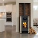 Wood burning stove with oven Prity K2 GT F Ivory, 8.1 kW | Wood Burning Stoves | Stoves |