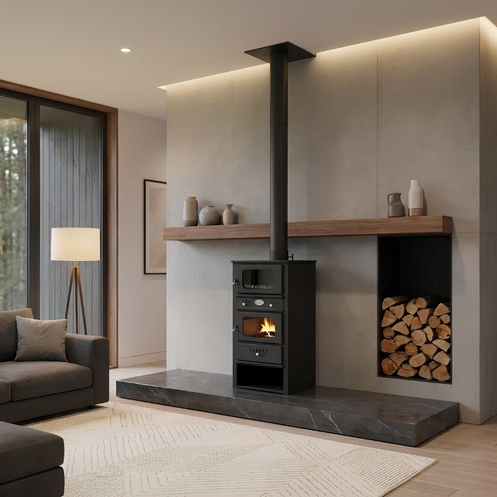 Wood burning stove with oven Zvezda MF 10, 10.9kW | Wood Burning Stoves With Oven | Wood Burning Stoves |