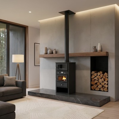 Wood burning stove with oven Zvezda MF 10, 10.9kW - Product Comparison