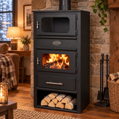 Wood burning stove with oven Zvezda MF 22, 10.9kW - Product Comparison
