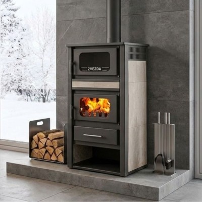 Wood burning stove with oven Zvezda MF Ceramic, 10.9kW - Product Comparison