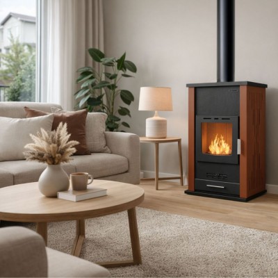 Wood burning stove with back boiler Balkan Energy ATS HYDRO, 33kW - Product Comparison