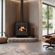 Wood burning stove with back boiler Prity AM W12, 7.3kW | Wood Stoves With Back Boiler | Wood Burning Stoves |
