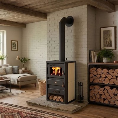Wood Burning Stove with Back Boiler Prity S2 W10, 7.1 kW - Product Comparison