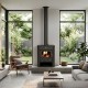 Wood burning stove with back boiler Prity WD W15, 12kW | Wood Stoves With Back Boiler | Wood Burning Stoves |