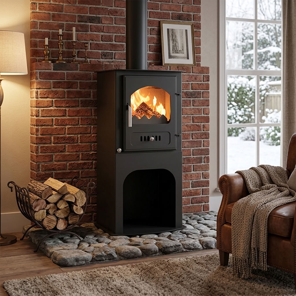 Wood burning stove Verso 1 Stand, 7.5kW | Wood Burning Stoves | Stoves |