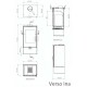Wood burning stove Verso Ina, 7.5kW | Wood Burning Stoves | Stoves |