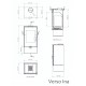 Wood burning stove Verso Ina, 7.5kW | Wood Burning Stoves | Stoves |