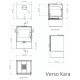 Wood burning stove Verso Kara, 7.5kW | Wood Burning Stoves | Stoves |