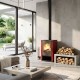 Wood burning stove Verso Lheia Bordeaux, 7.5 kW | Wood Burning Stoves | Stoves |