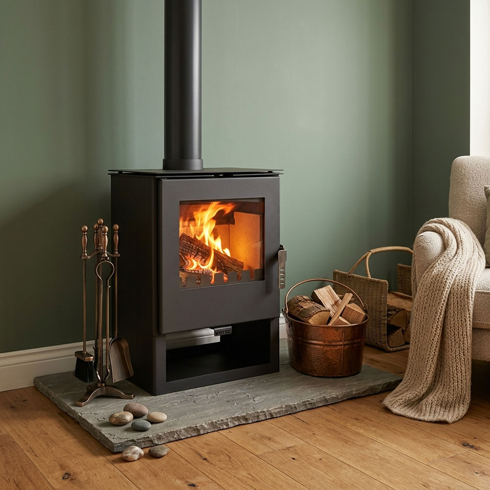 Wood burning stove Verso Rheia, 5 kW | Wood Burning Stoves | Stoves |