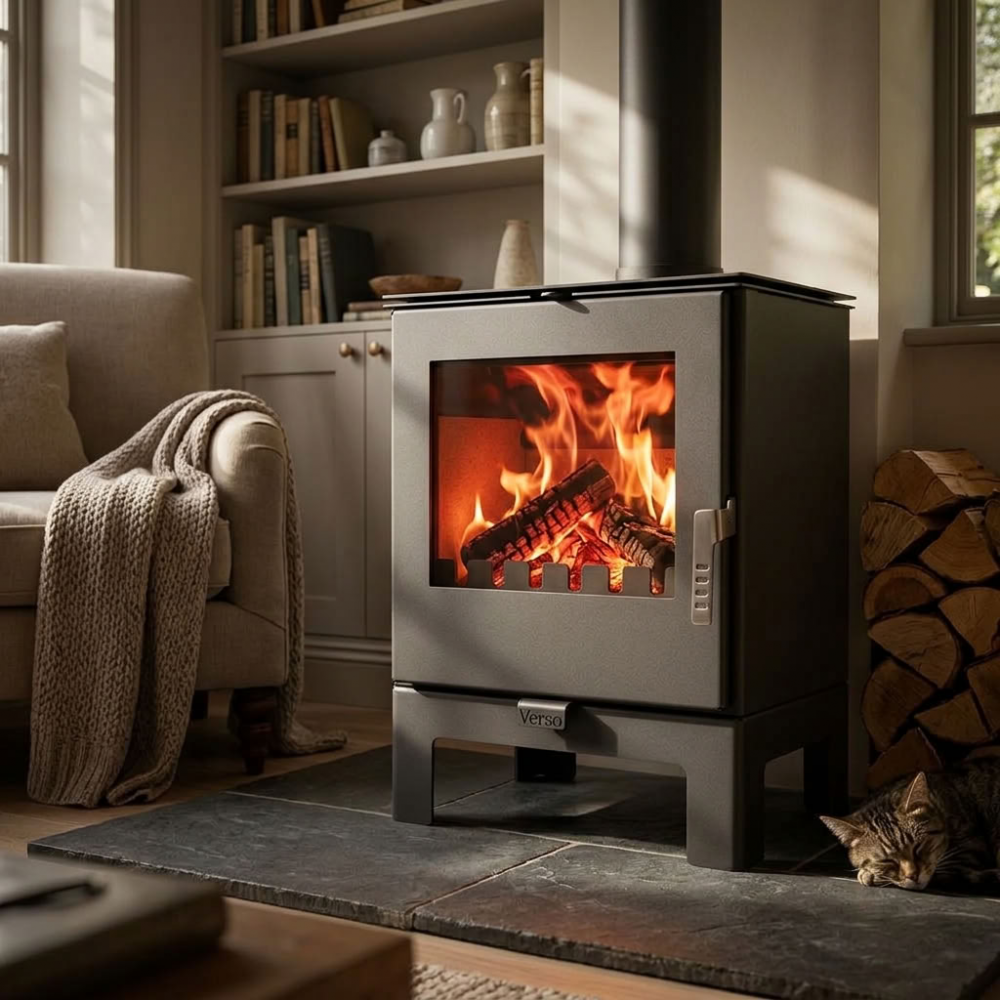 Wood burning stove Verso Rheia L, 5 kW | Wood Burning Stoves | Stoves |