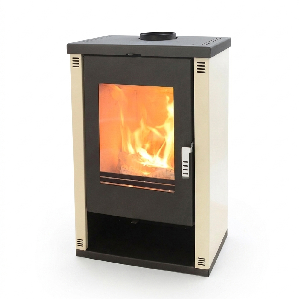 Wood burning stove Verso Theia, Ivory, 9kW | Wood Burning Stoves | Stoves |